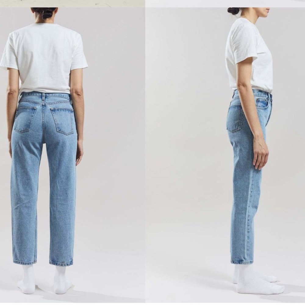 Still Here Tate Straight Leg in Vintage Blue Size 24 - Picture 3 of 10